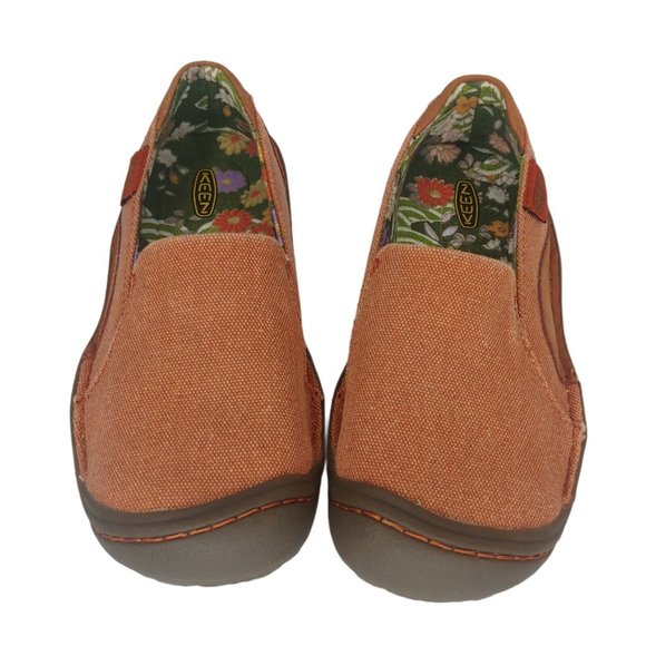 Keen Other - Keen Youth Girls 5 Shoes Slip On Canvas Light Rust Peach Sneakers Casual Active